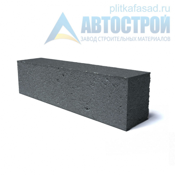 Блок облицовочный фасадный рядовой полнотелый 90х90х390 мм черный А-Строй в Пушкино по низкой цене