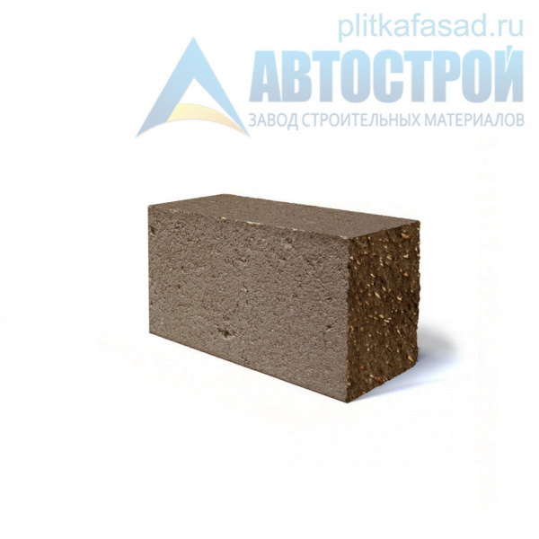 Блок облицовочный фасадный угловой полнотелый 90х90х195 мм коричневый  А-Строй в Пушкино по низкой цене
