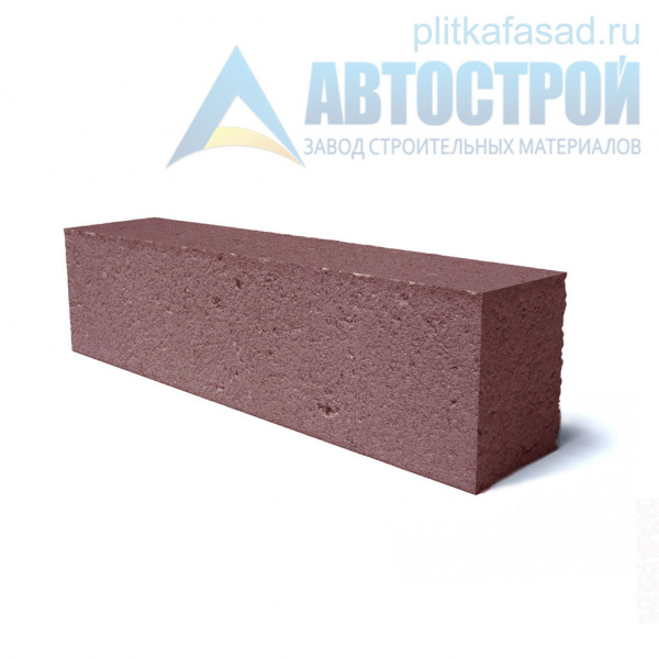 Блок облицовочный фасадный рядовой полнотелый 90х90х390 мм красный А-Строй в Пушкино по низкой цене