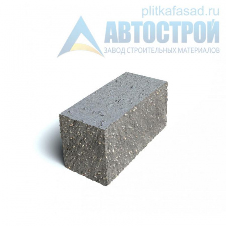 Блок облицовочный фасадный угловой полнотелый 90х90х195 мм серый А-Строй в Пушкино по низкой цене