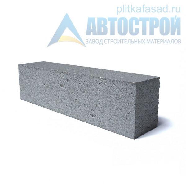 Блок облицовочный фасадный рядовой полнотелый 90х90х390 мм серый А-Строй в Пушкино по низкой цене