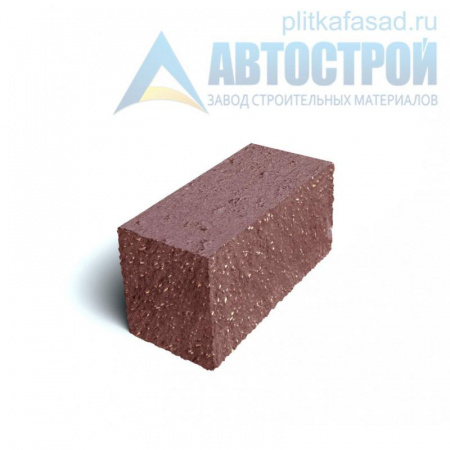 Блок облицовочный фасадный угловой полнотелый 90х90х195 мм красный А-Строй в Пушкино по низкой цене