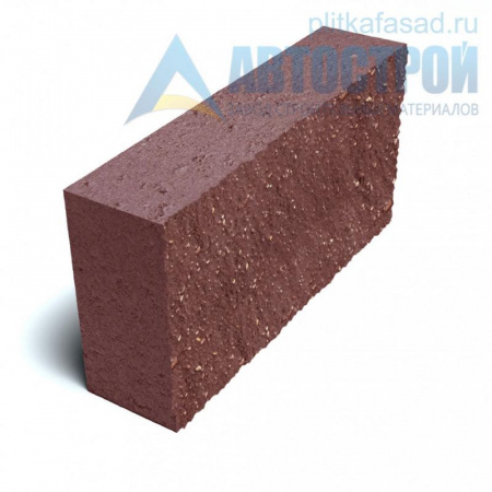 Блок облицовочный фасадный угловой полнотелый 90х188х390 мм красный А-Строй в Пушкино по низкой цене