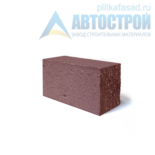 Блок облицовочный фасадный угловой полнотелый 90х90х195 мм красный А-Строй в Пушкино по низкой цене