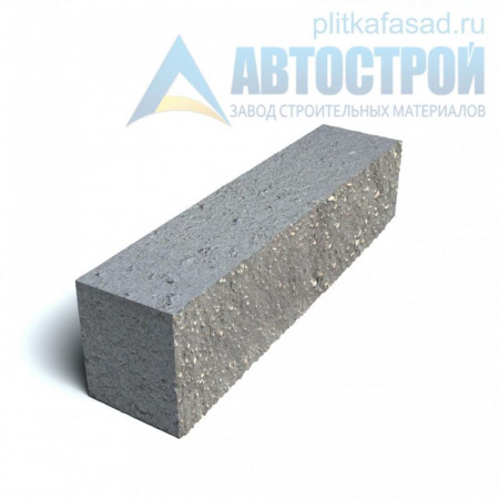 Блок облицовочный фасадный рядовой полнотелый 90х90х390 мм серый А-Строй в Пушкино по низкой цене